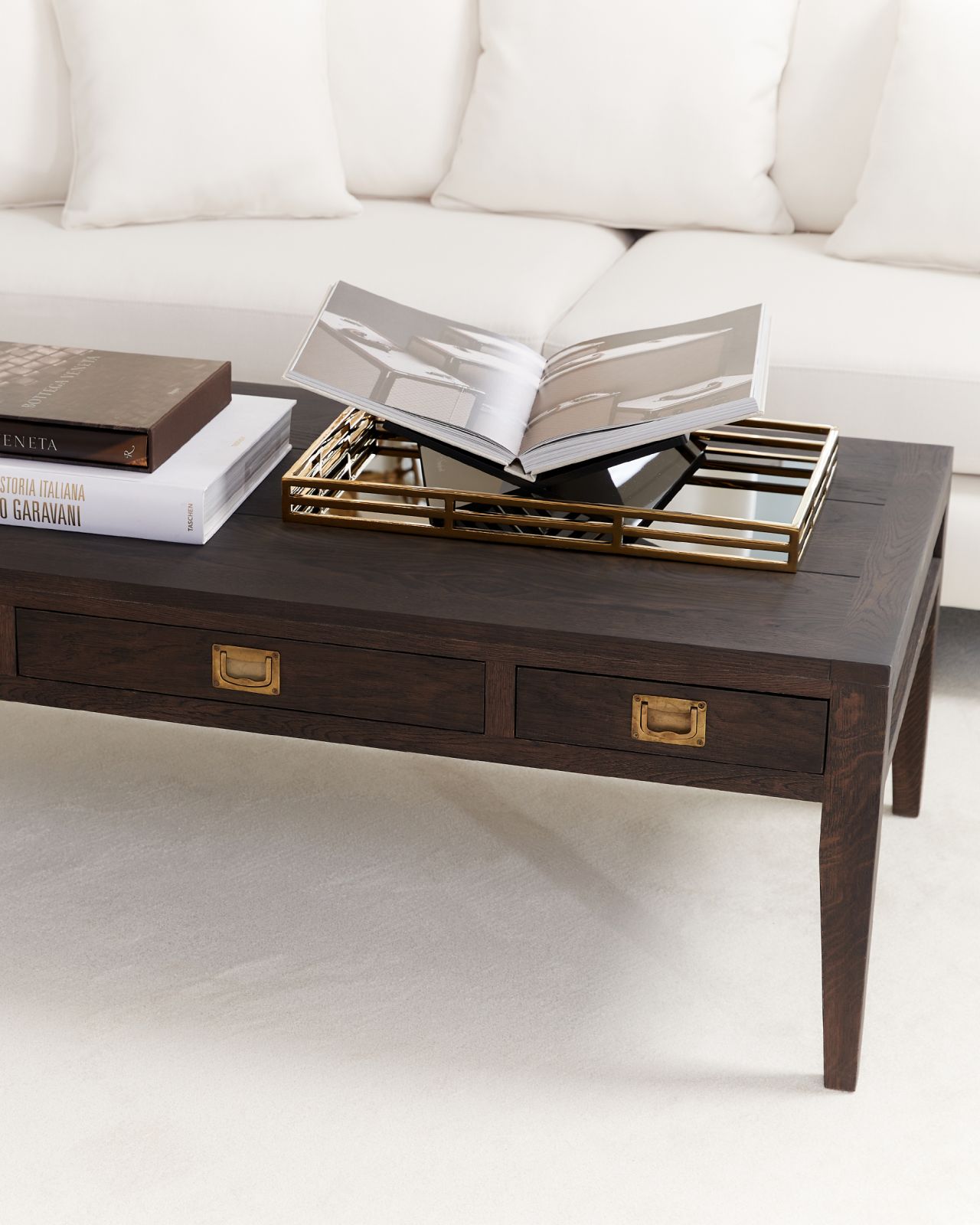 Giacomo bricka rektangel guld