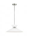 Heath Wide Pendant Nickel/Matte White