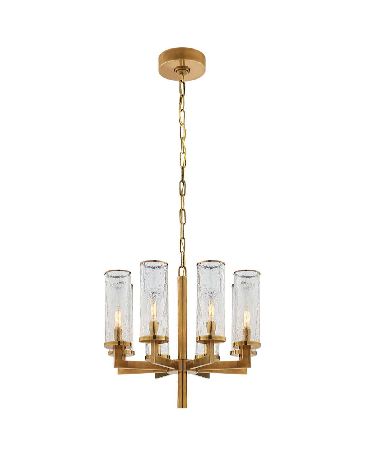 Liaison Single Tier Chandelier Antique-Burnished Brass