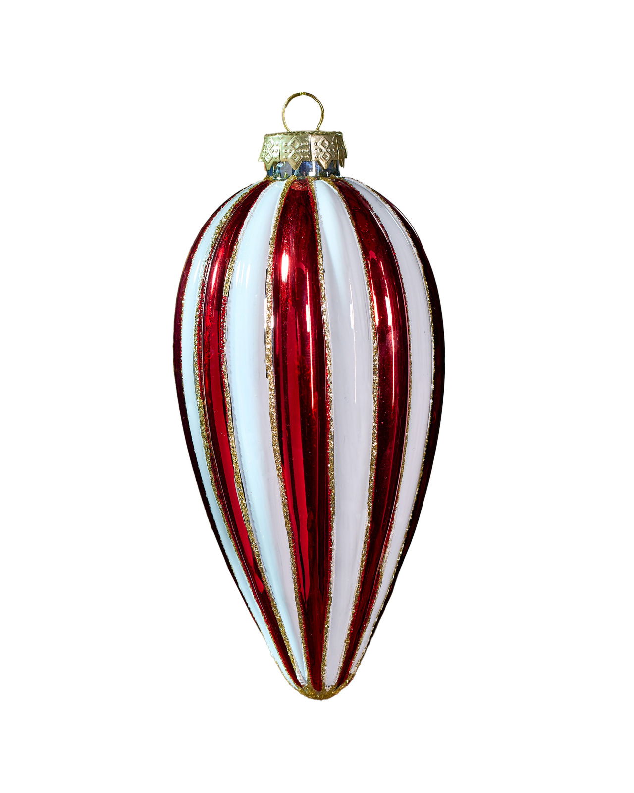 Luca julekule rød/hvit