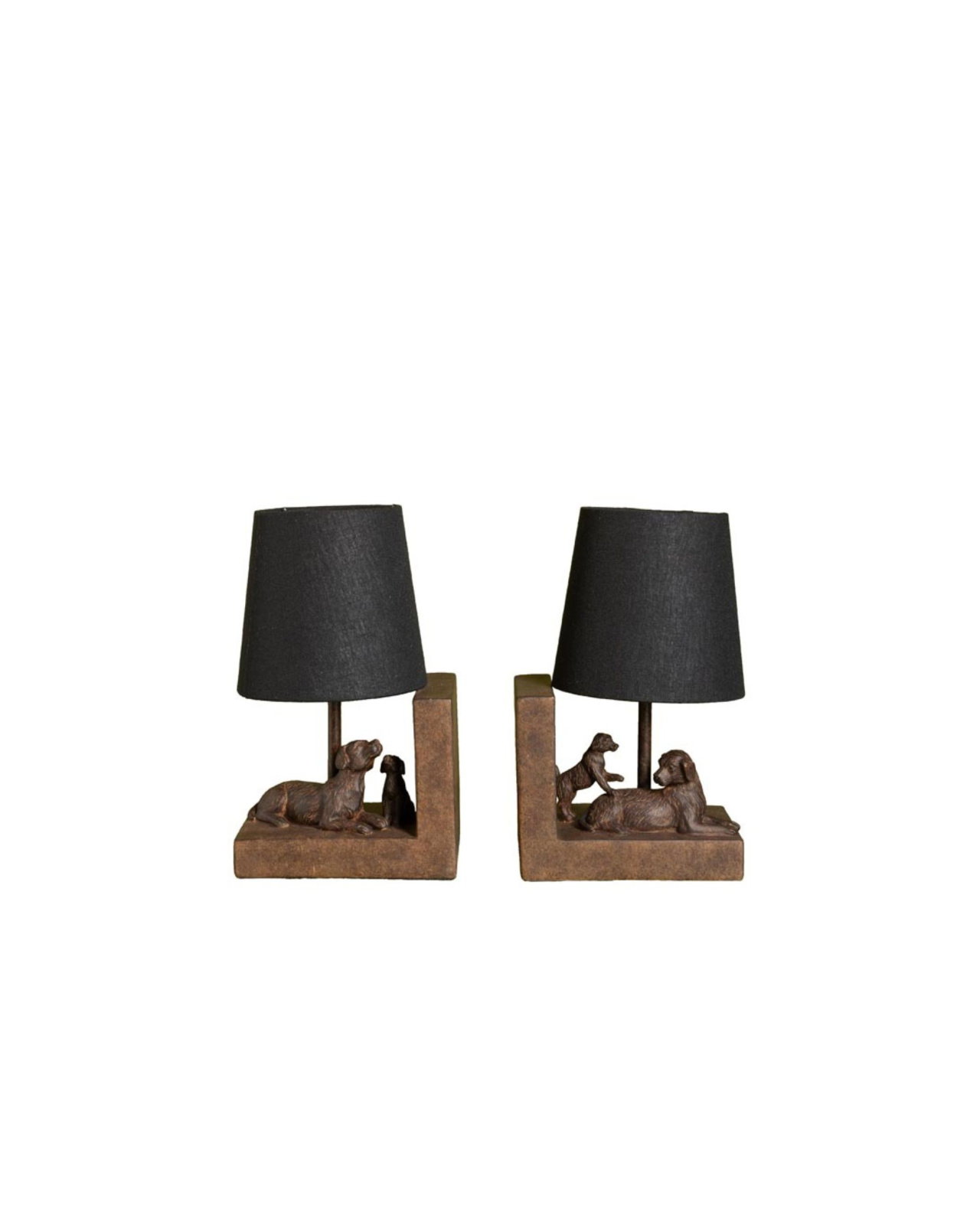 Irwin bookends with dogs