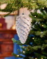 Arie kegel kerstboomdecoratie wit