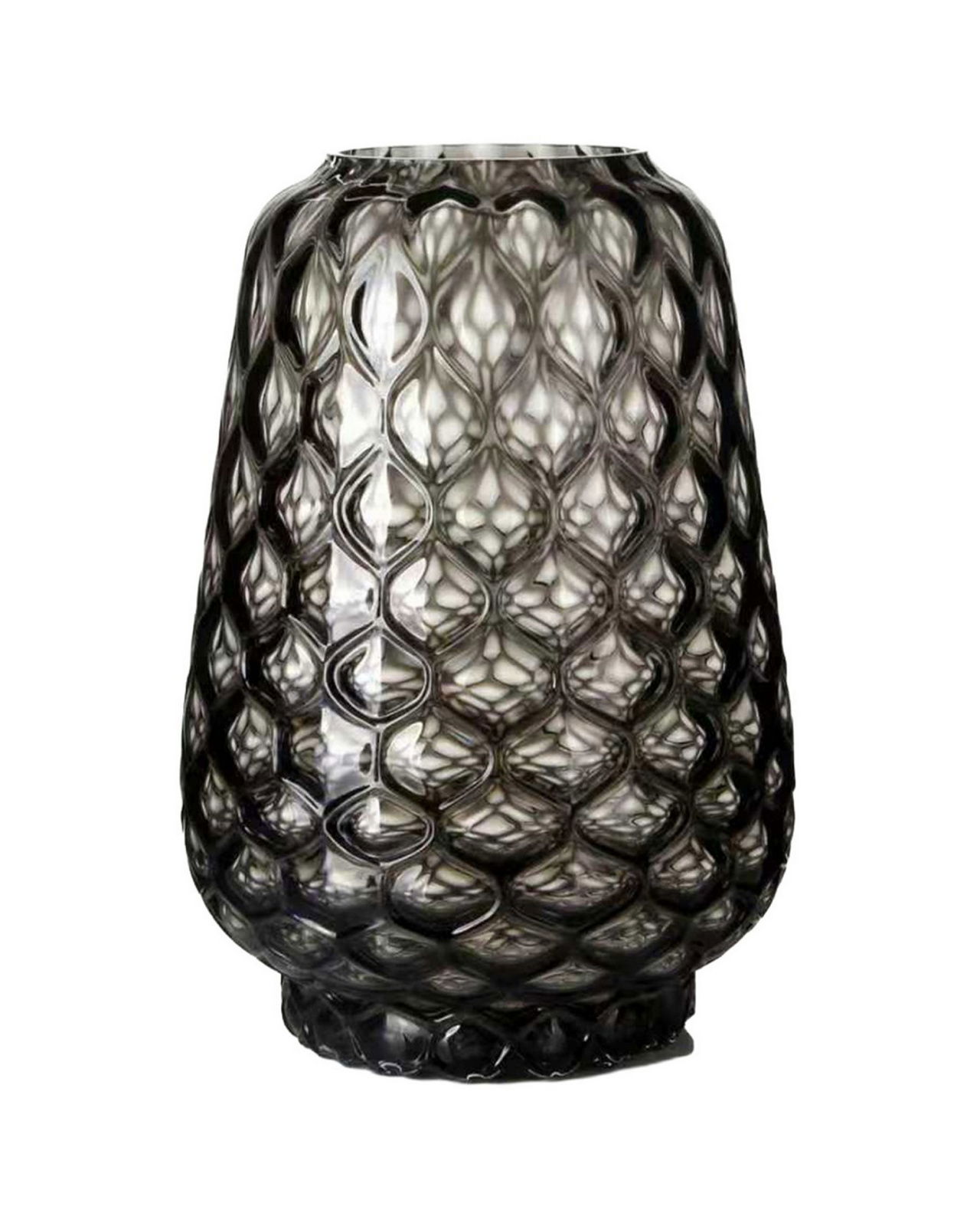 Mercer Glasvase grau