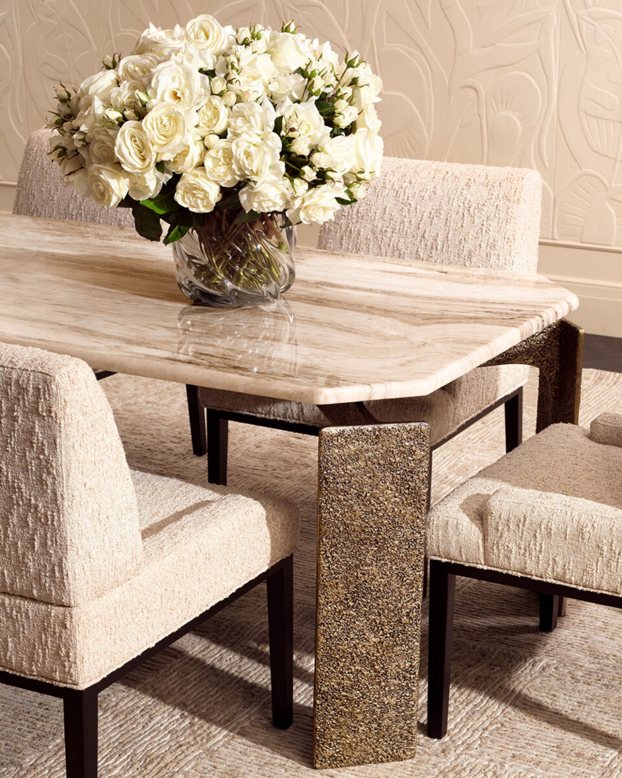 Bodega Esstisch antikes Messing