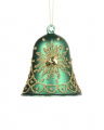 Eloise Bell Ornament Green/Gold