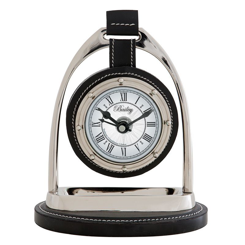 Equestrian Clock Bailey Nickel