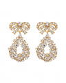 Alice Bow Earrings Crystal