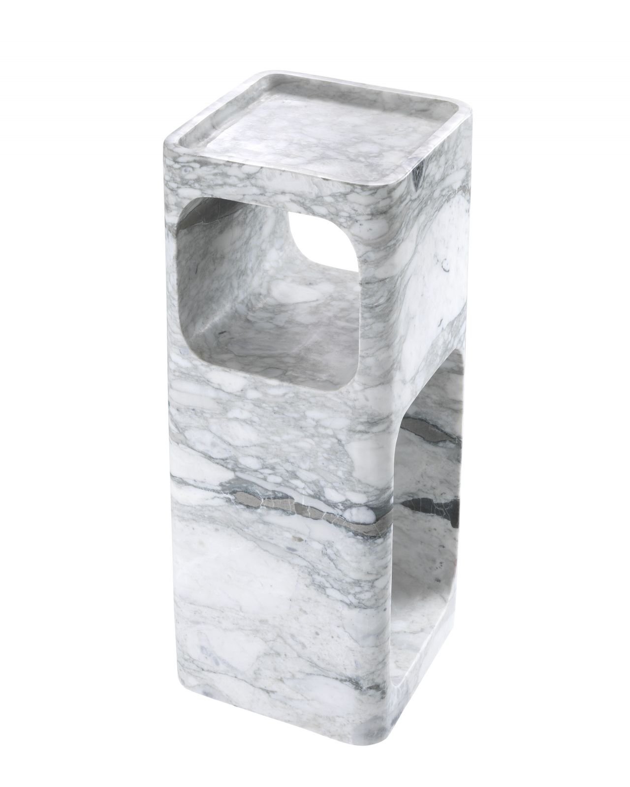 Adler sidebord white marble