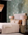 Amarello bordlampe creme keramik
