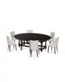 Balmoral Dining Table With Hudson Dining Chair Sand