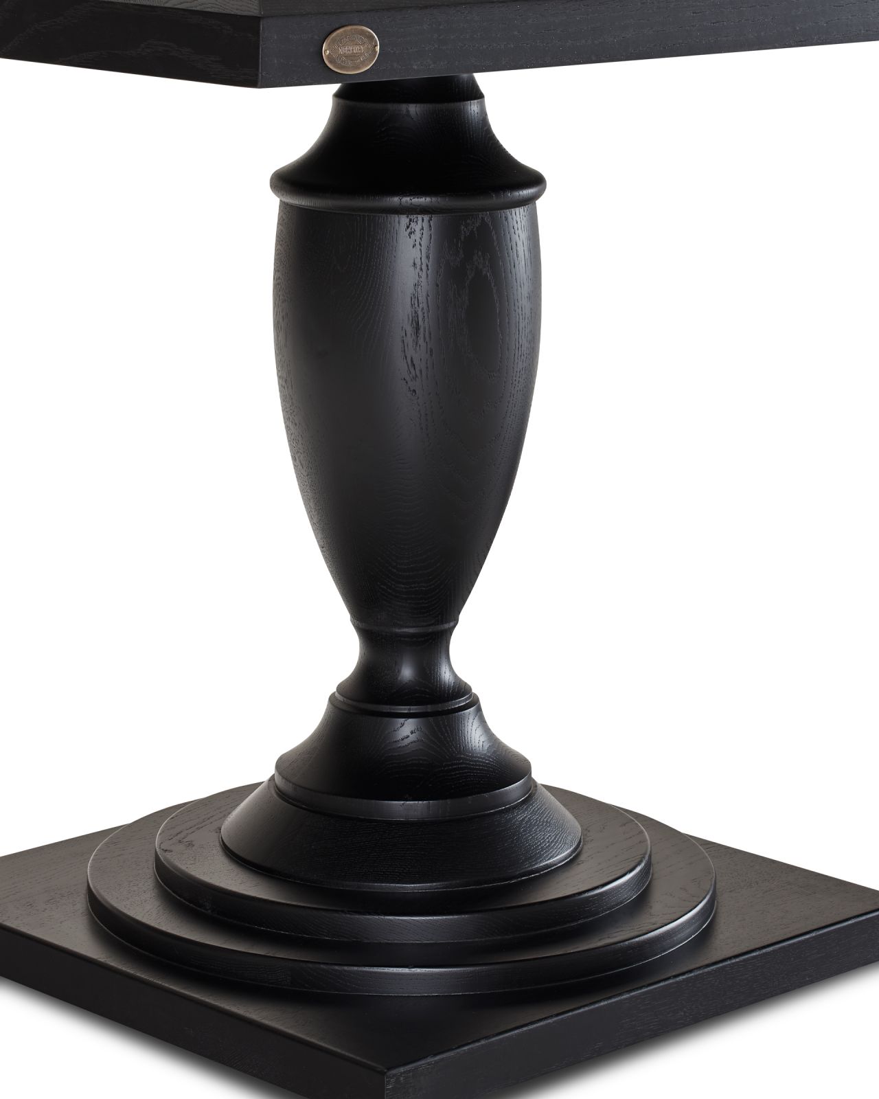 King's Desk dining table, black