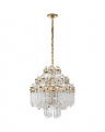 Adele Four Tier Waterfall Chandelier Antique Brass