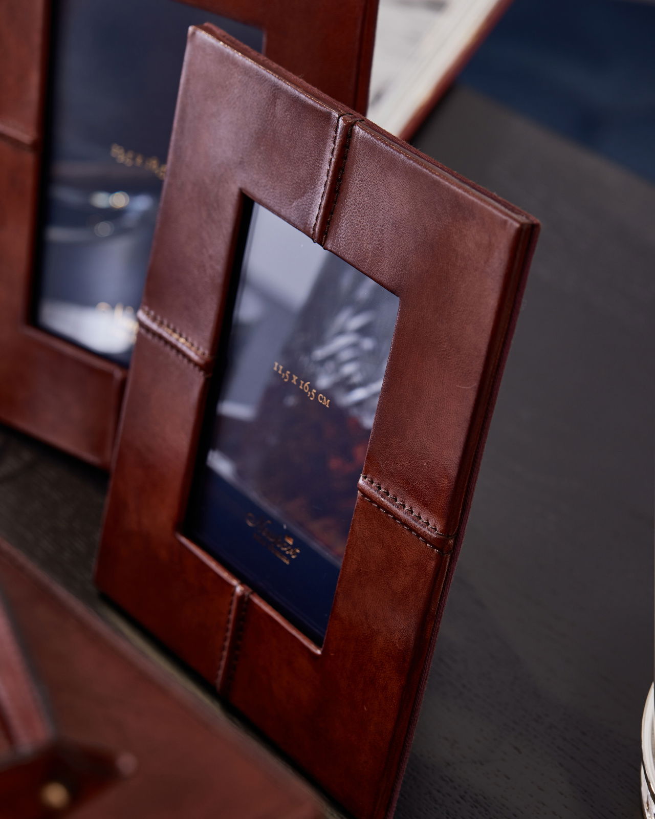 Kensington fotoram läder