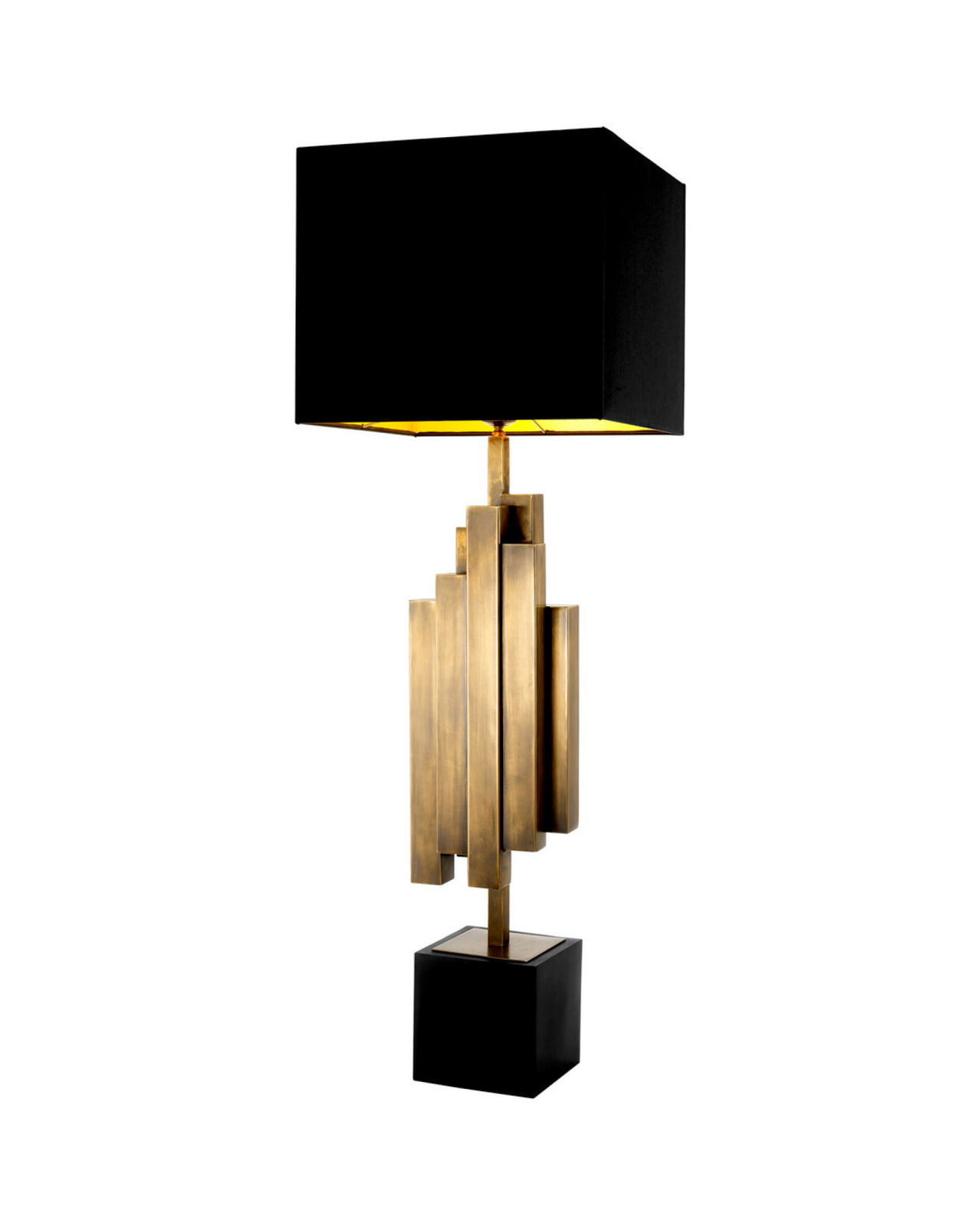 Beau Rivage tafellamp antiek messing