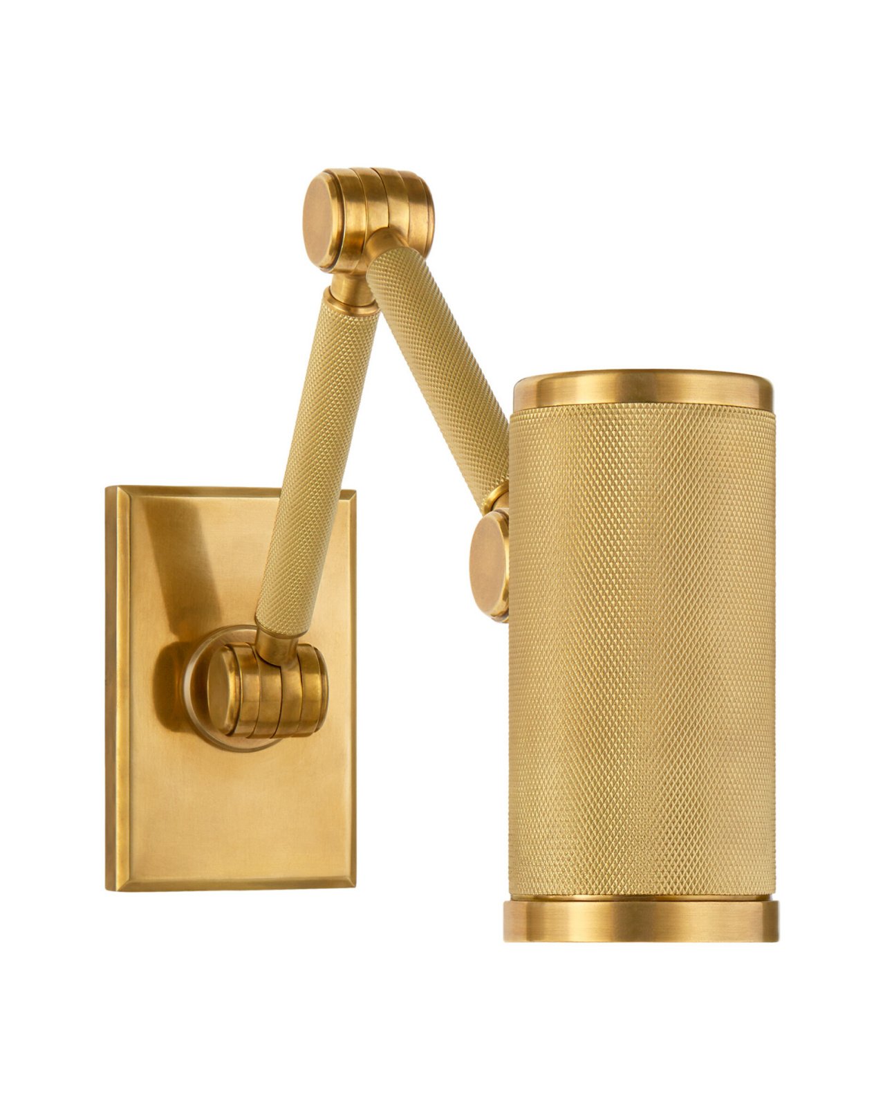 Barrett Mini Double Arm Bed Light Natural Brass