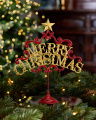 Merry Christmas Decoration Red/Gold