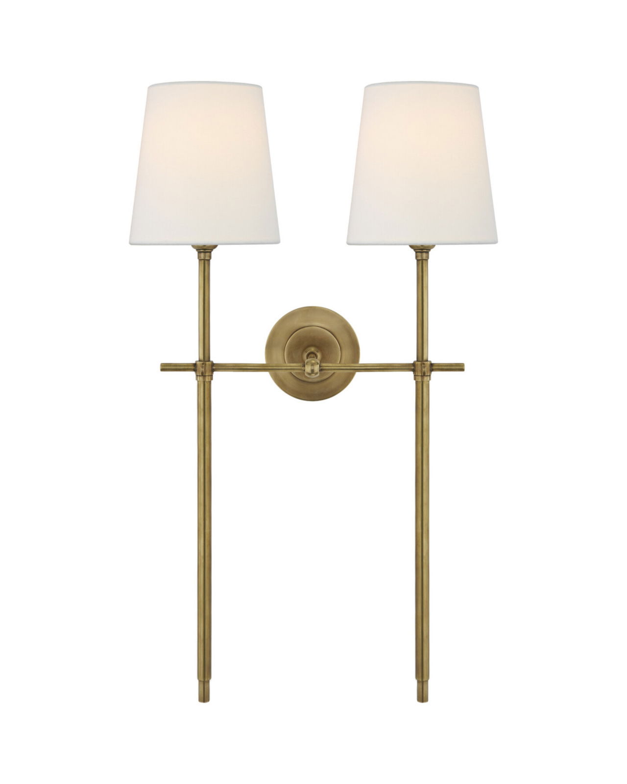 Bryant Large Double Tail Sconce Antique Brass