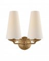 Fontaine Double Sconce Gilded Plaster