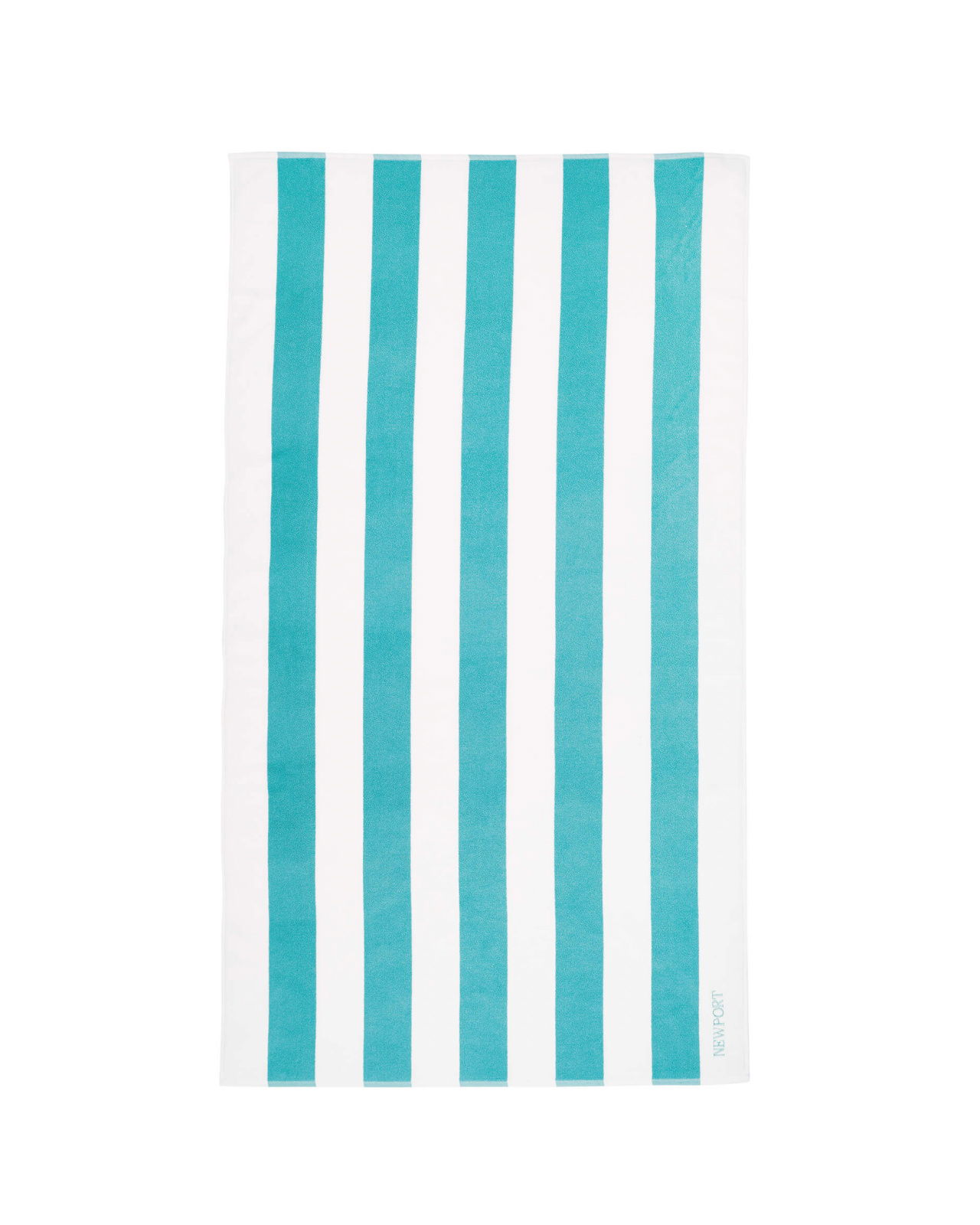 Santorini beach towel turquoise/white