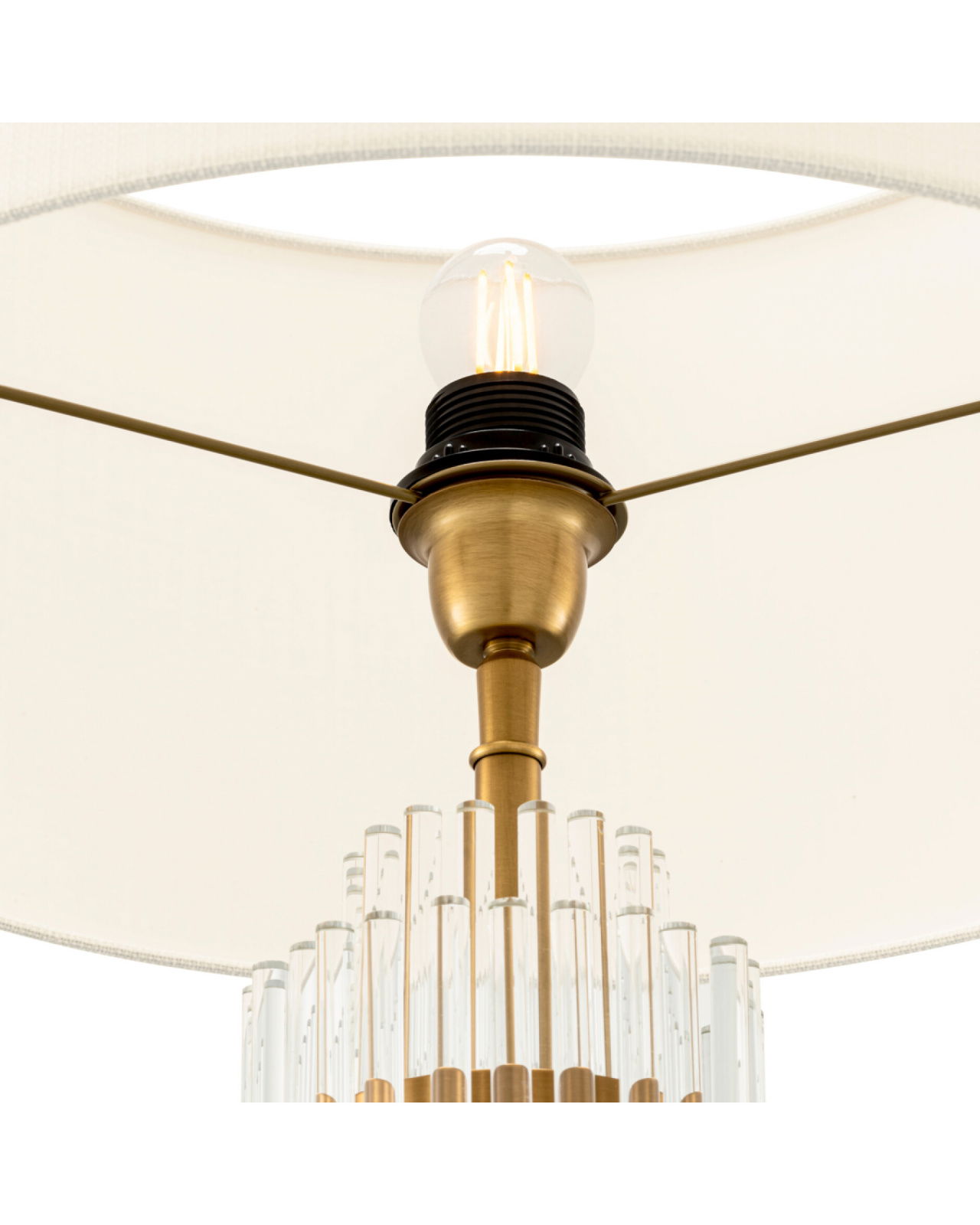 East Table Lamp Antique Brass