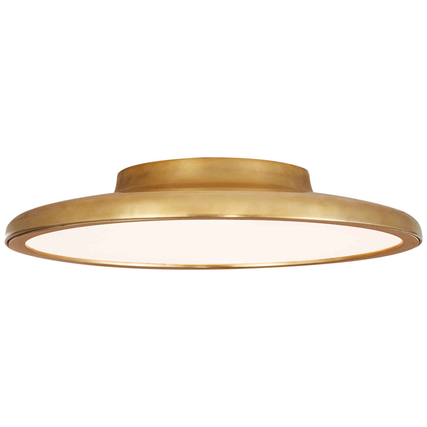 Dot 13" Flush Mount Natural Brass OUTLET