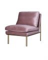 April lounge chair rosewater / brass