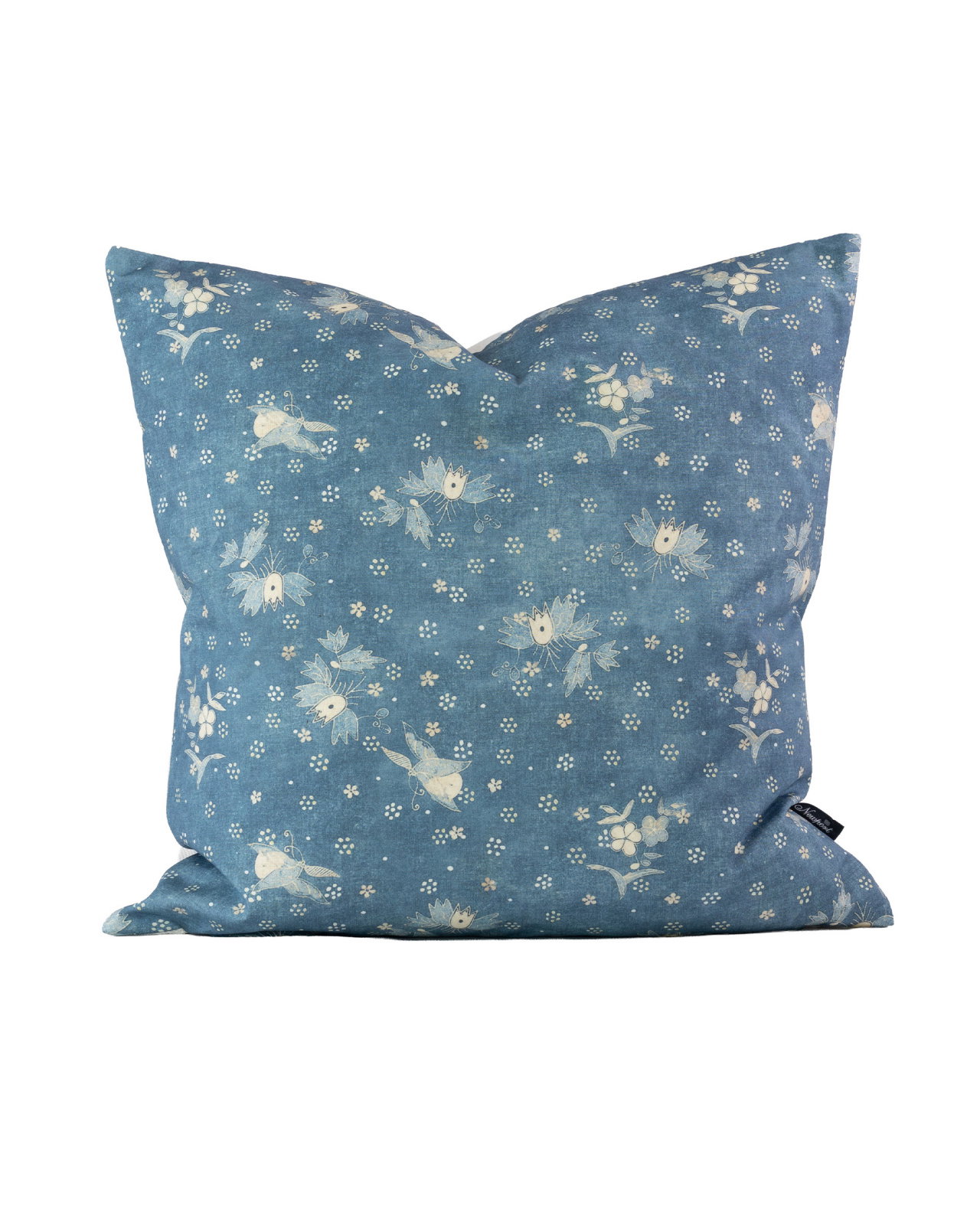 Wells Batik cushion cover chambray