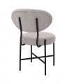 Vicq Dining Chair Bouclé Grey Set of 2