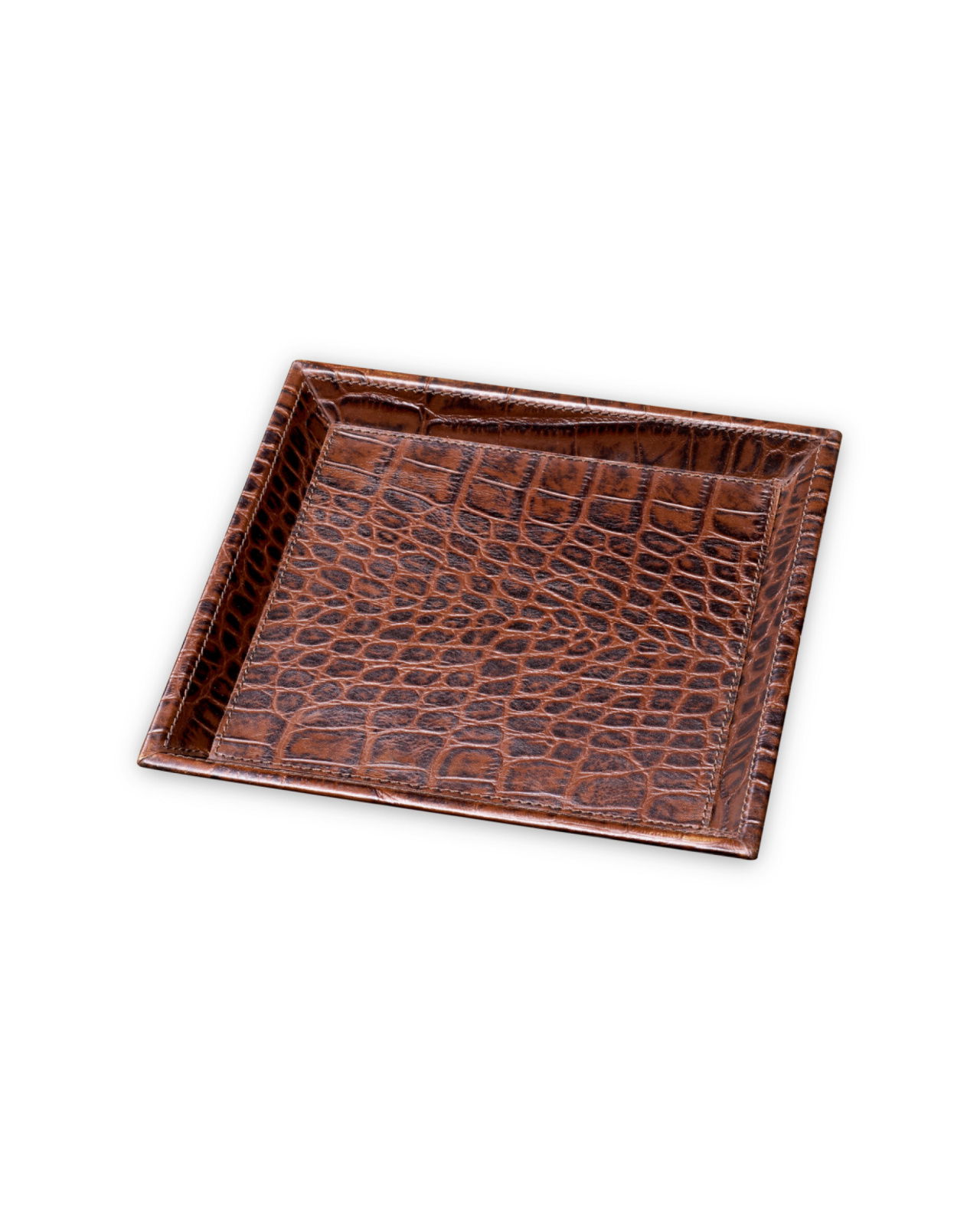 Scaleo skrivbordsbricka brun 2-set