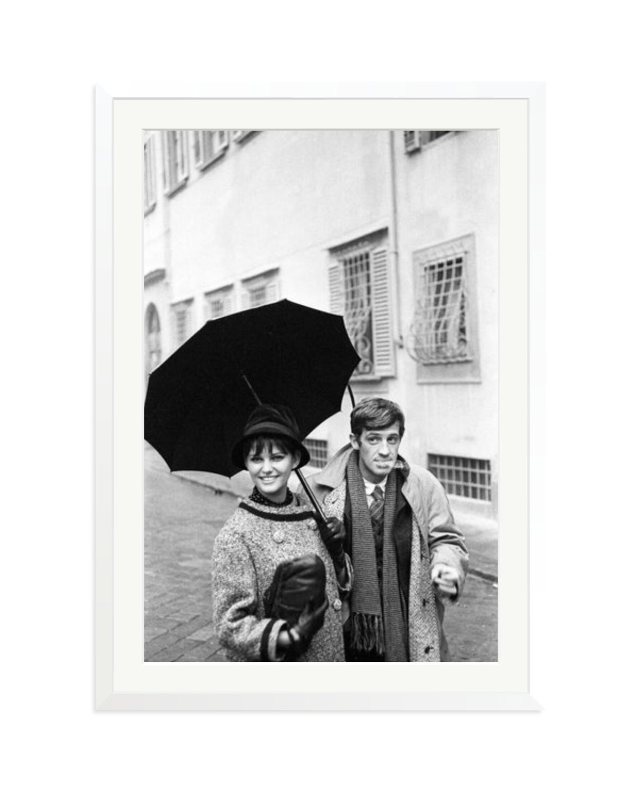 Claudia Cardinale and Jean Paul Belmondo White / XXL