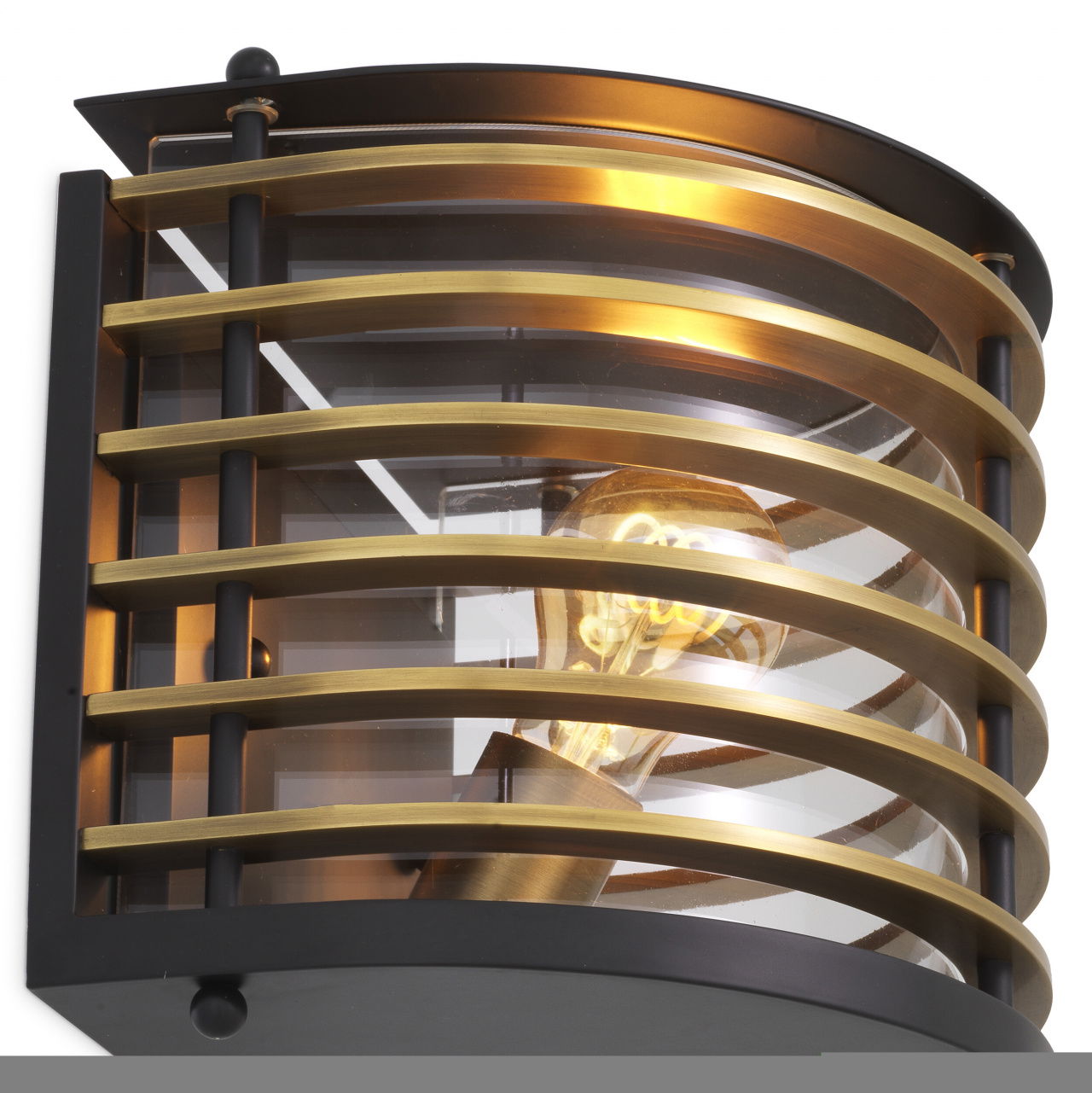 Logan vägglampa svart