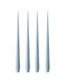 Kroonkaarsen dusty blue set van 4