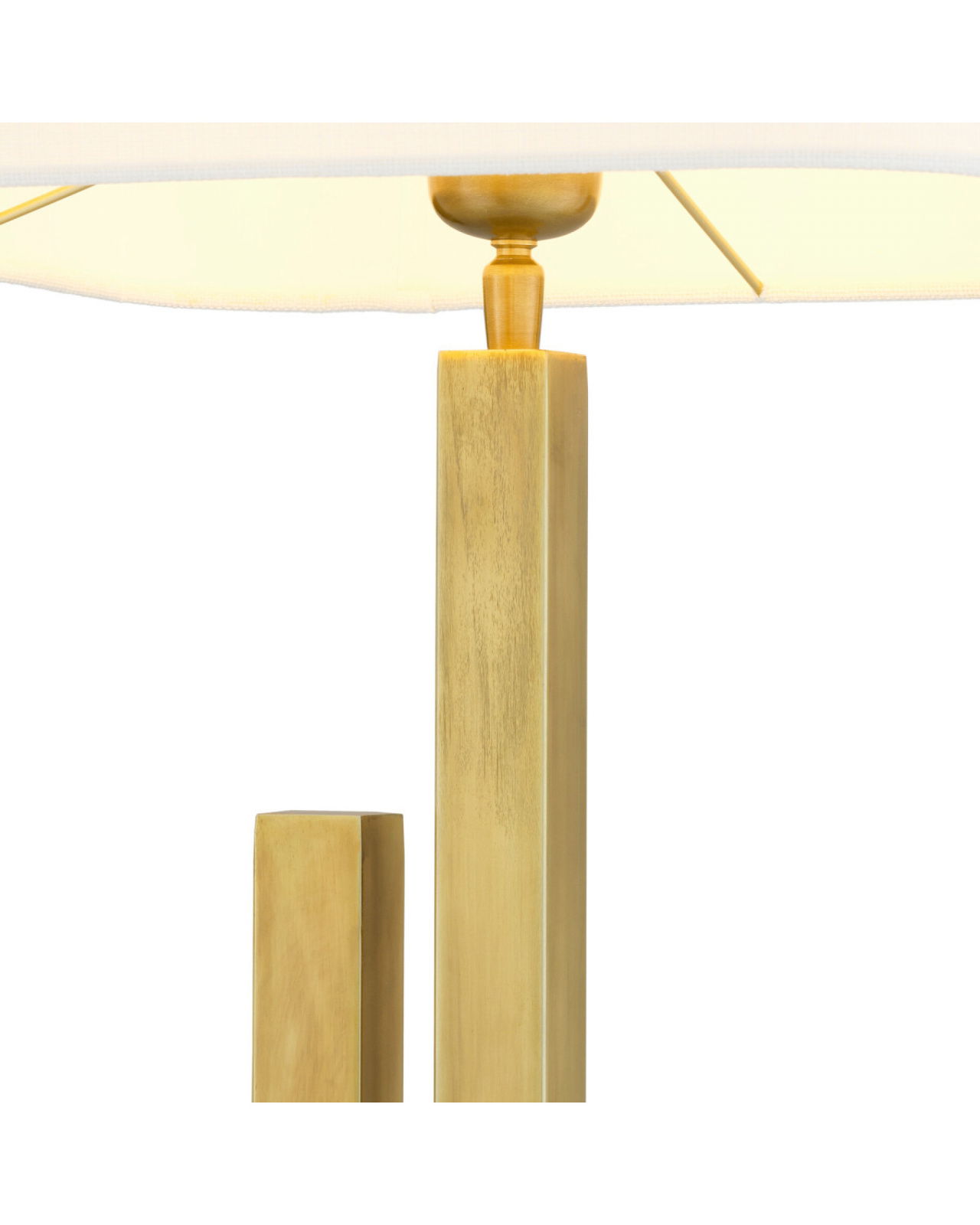 Destino Stehleuchte antikes Messing / Travertin