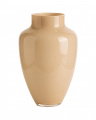 Carmine glazen vaas beige