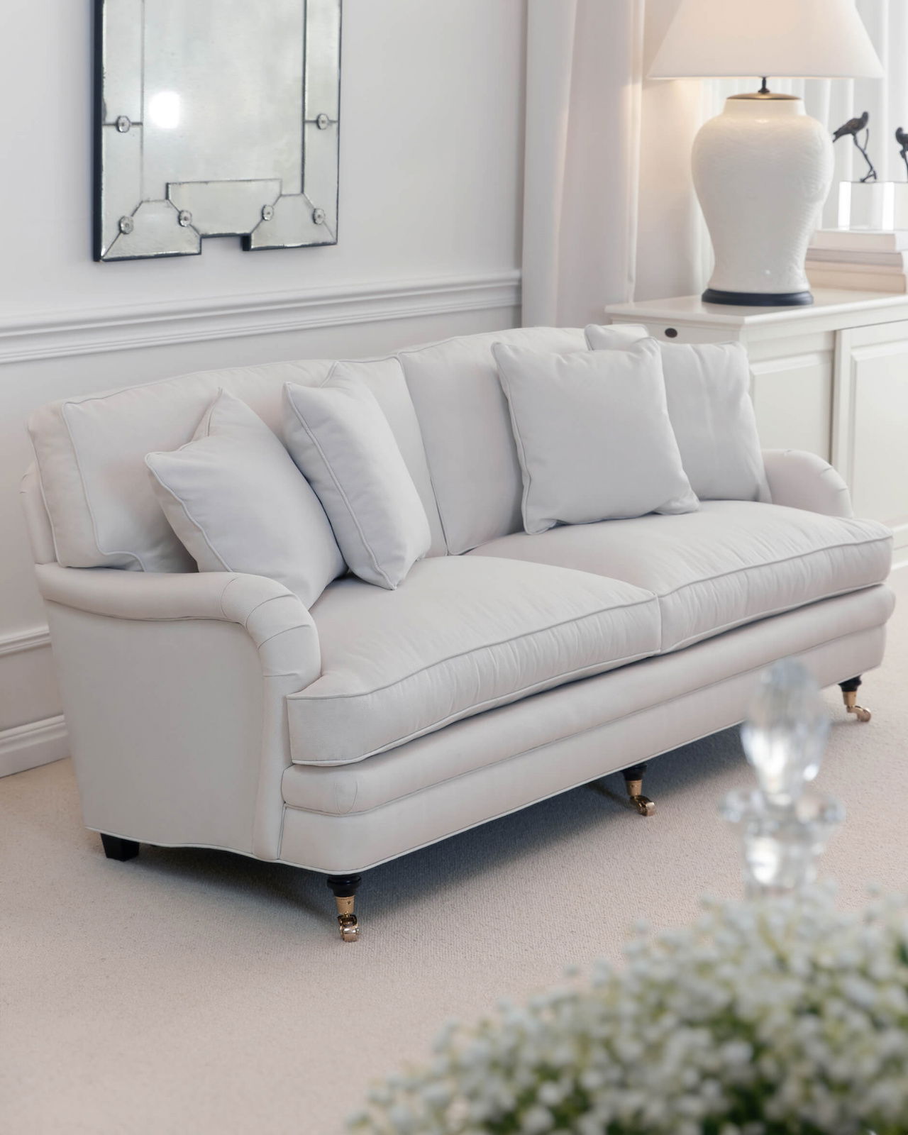 Howard Heritage Sofa 3-Sitzer off-white