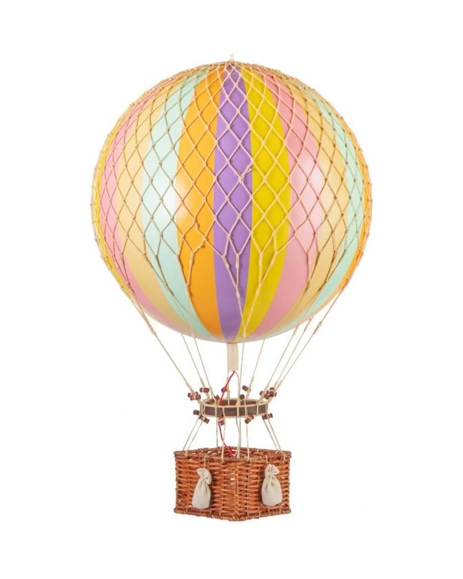 Jules Verne luftballong regnbåge/pastell