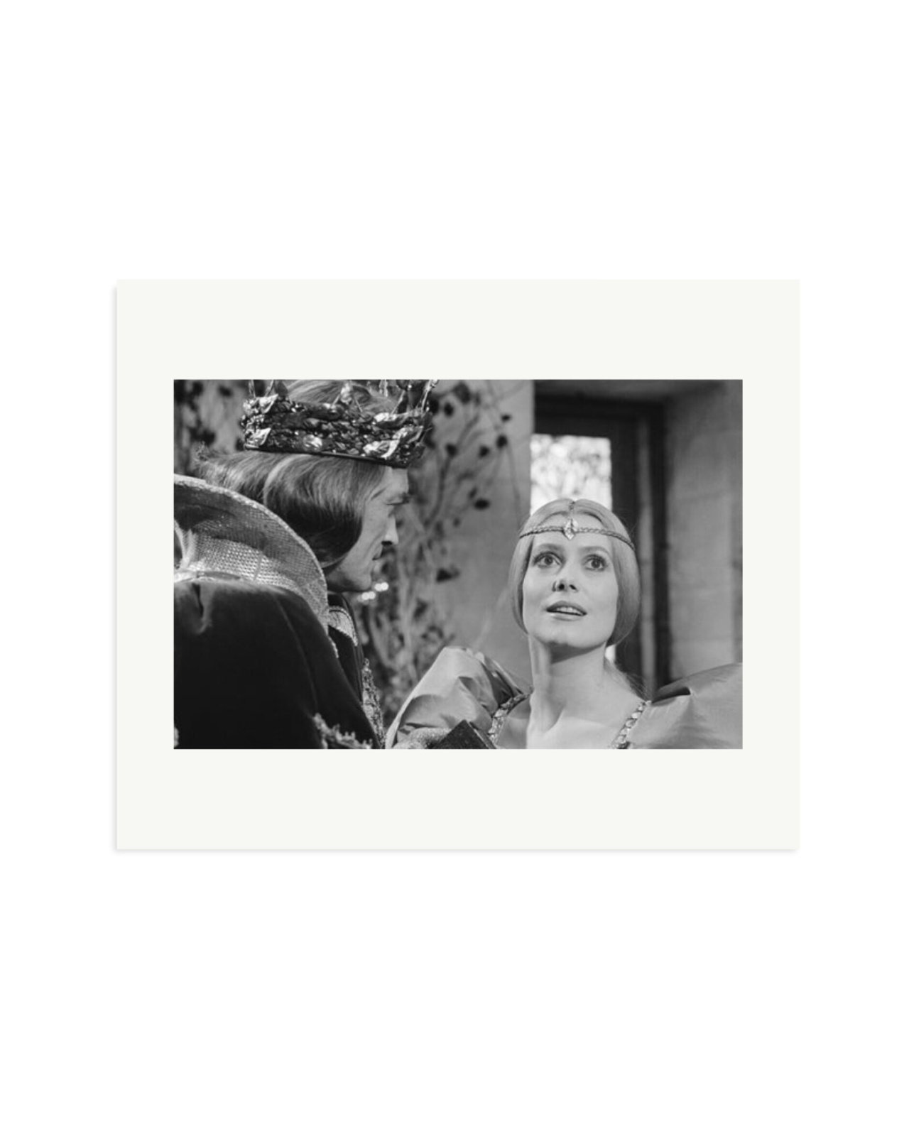 Marais and Deneuve on Set of Peau d'Ane Print Only / Large