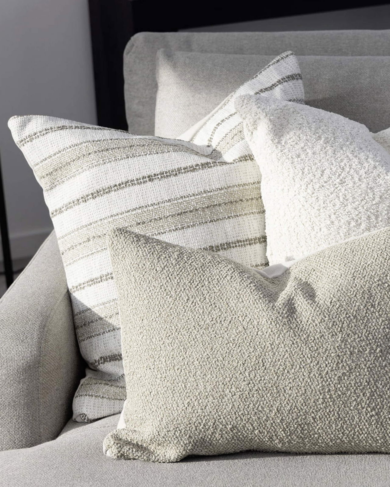 Nomad multi stripe tyynynpäälliset natural OUTLET