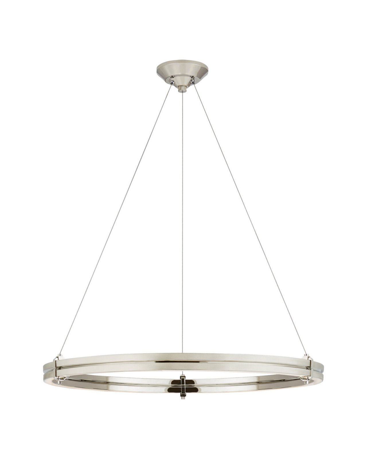 Paxton 32" Ring Chandelier Polished Nickel