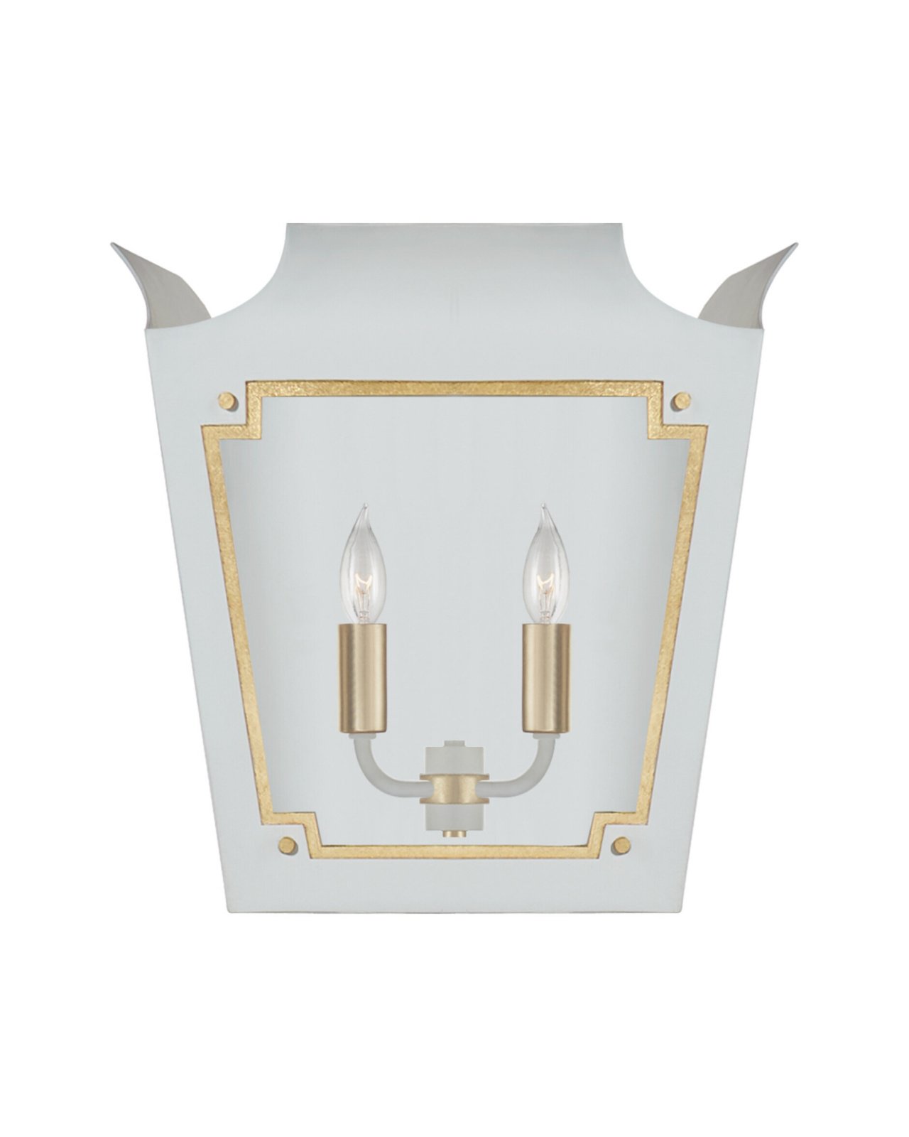 Caddo Lantern Sconce Soft White and Gild
