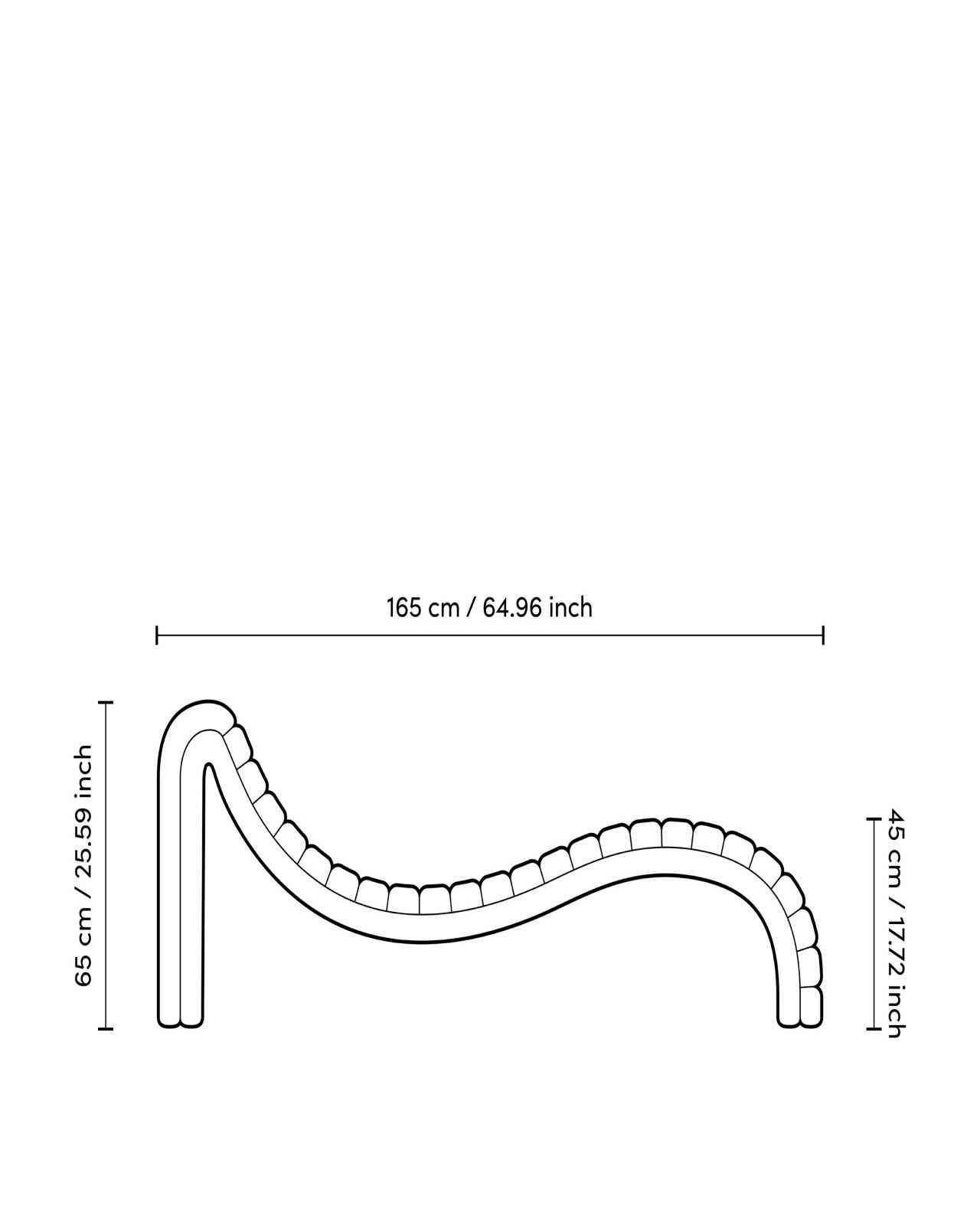 Pioneer Chaise Longue Bouclé Grey