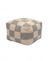 Square Pouf Grey/Nature