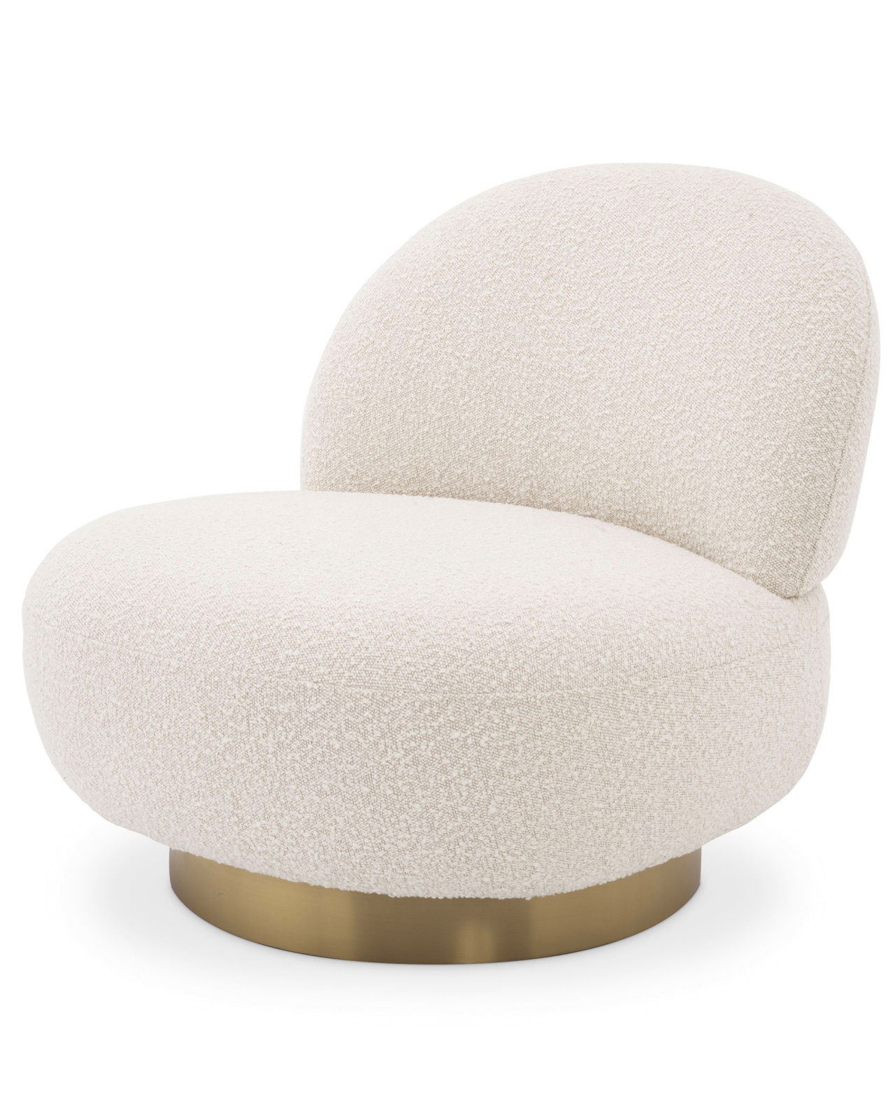 Clément Swivel Chair Bouclé Cream