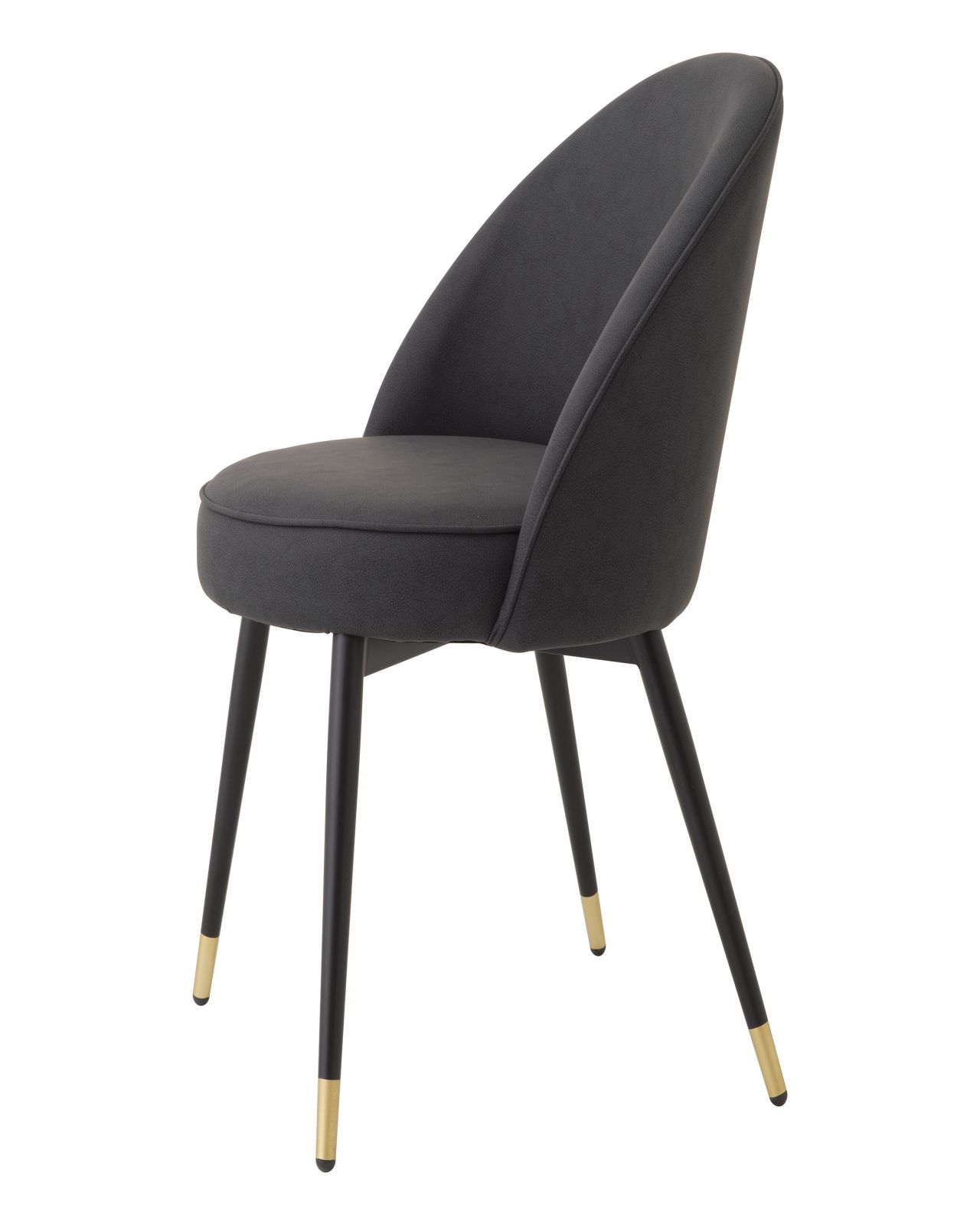 Cooper matstol faux leather grey 2-set