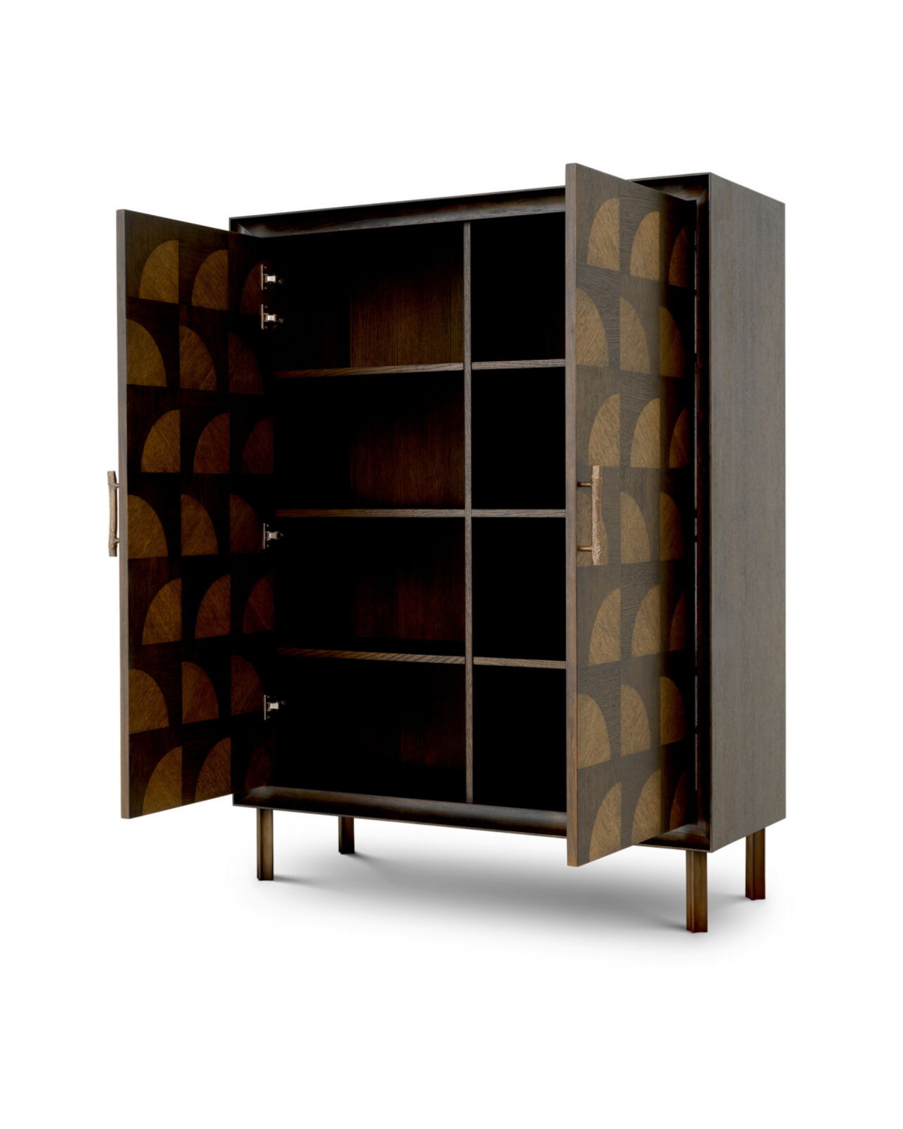 Kumo cabinet dark brown oak veneer