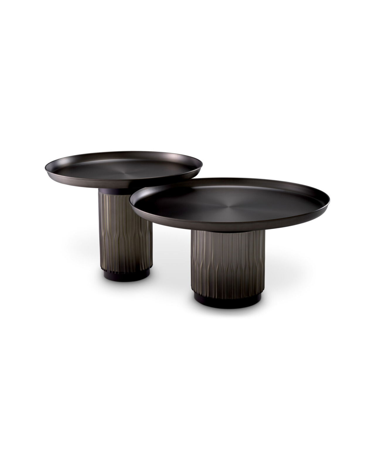 Zachary salontafel gunmetal 2-delige set