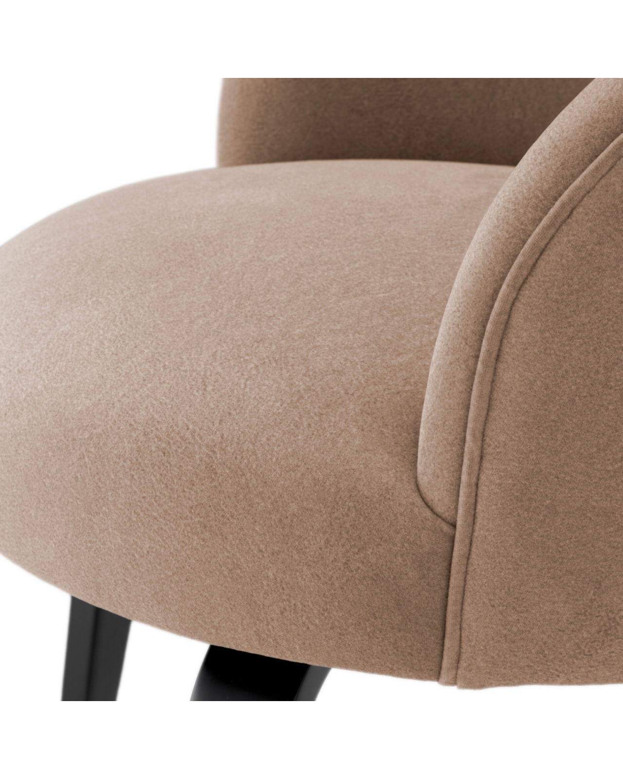 Vichy matstol tondro beige