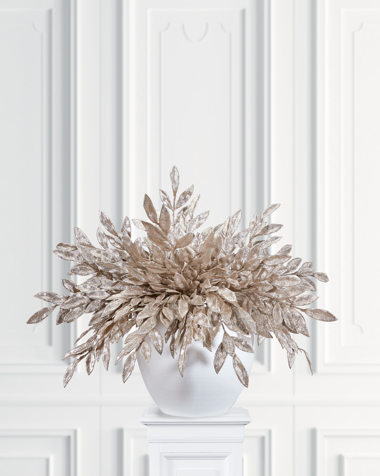 Claudine champagne glitter sprig