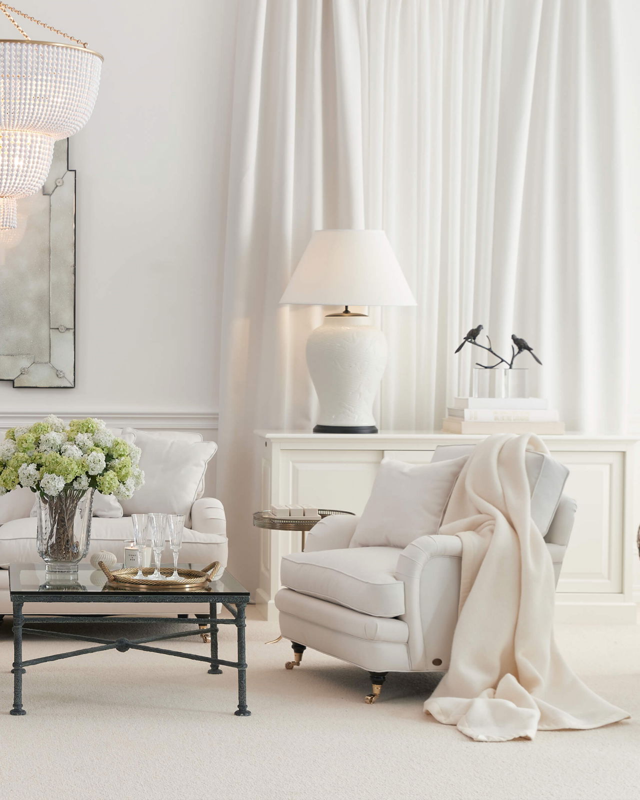 Howard Heritage fåtölj off-white