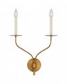 Belfair Double Sconce Gilded Iron Large